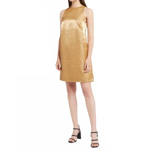 NEW OTTOD'AME dress ta5248 in gold
